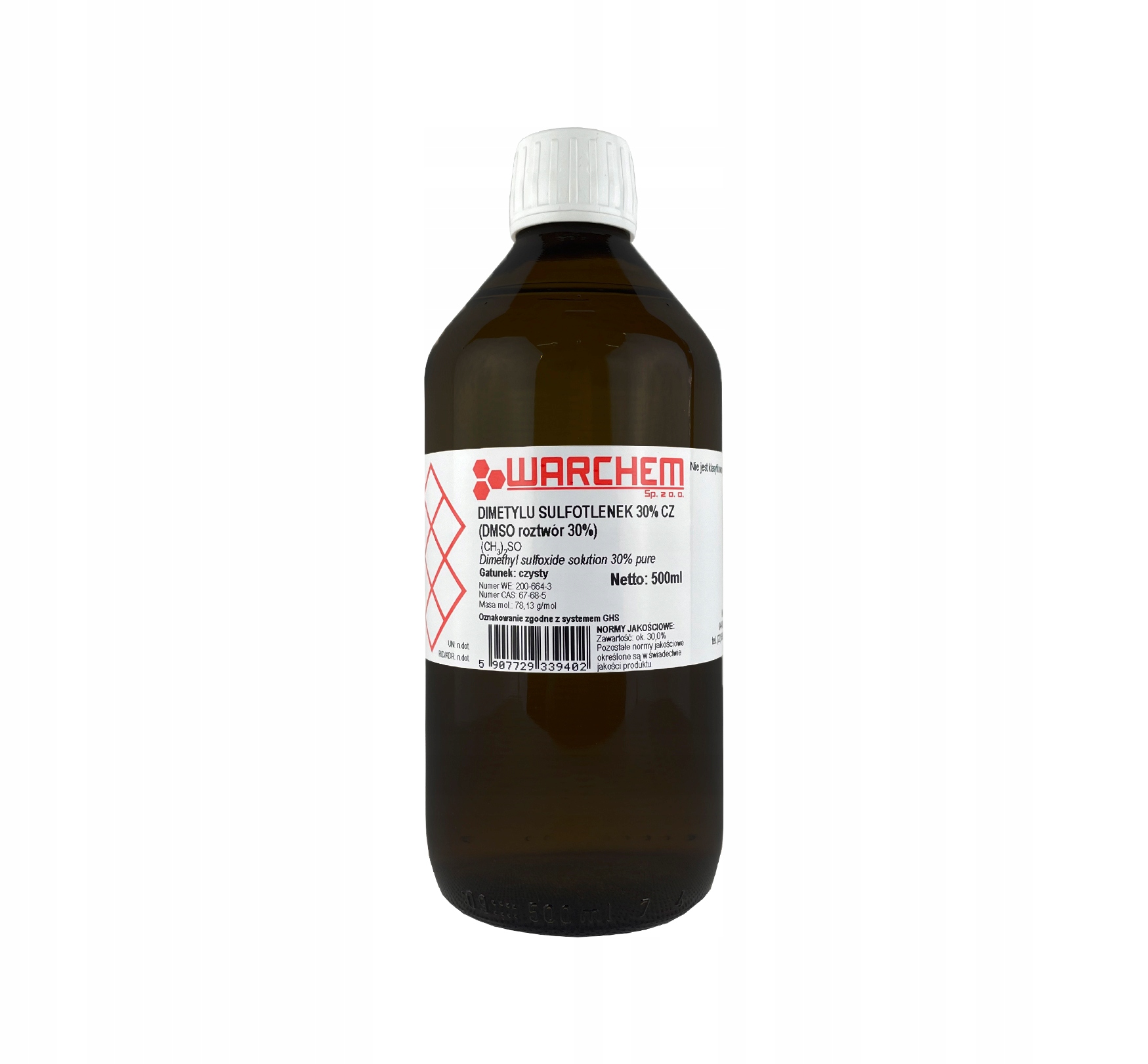 

Dimetylu Sulfotlenek Dmso 30% czysty 500ml