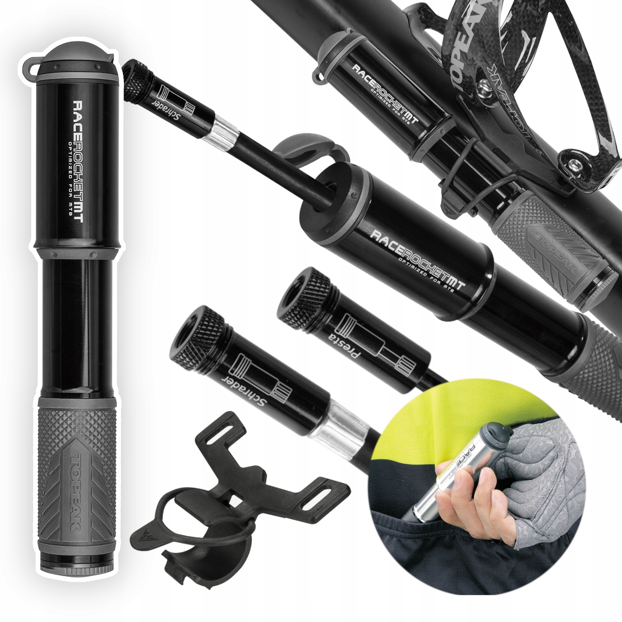 Pumpička Topeak Racerocket Mt presta Mtb 6 Bar