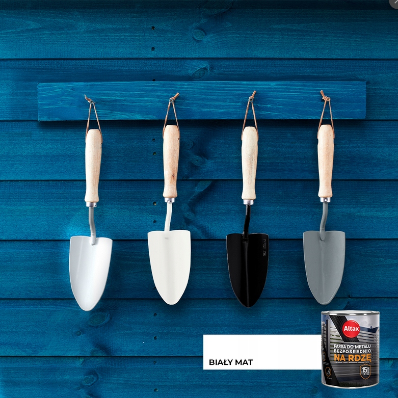 Altax Farba do Metalu NA RDZE 2,5L Biały mat Pojemność w ofercie 2.5 l