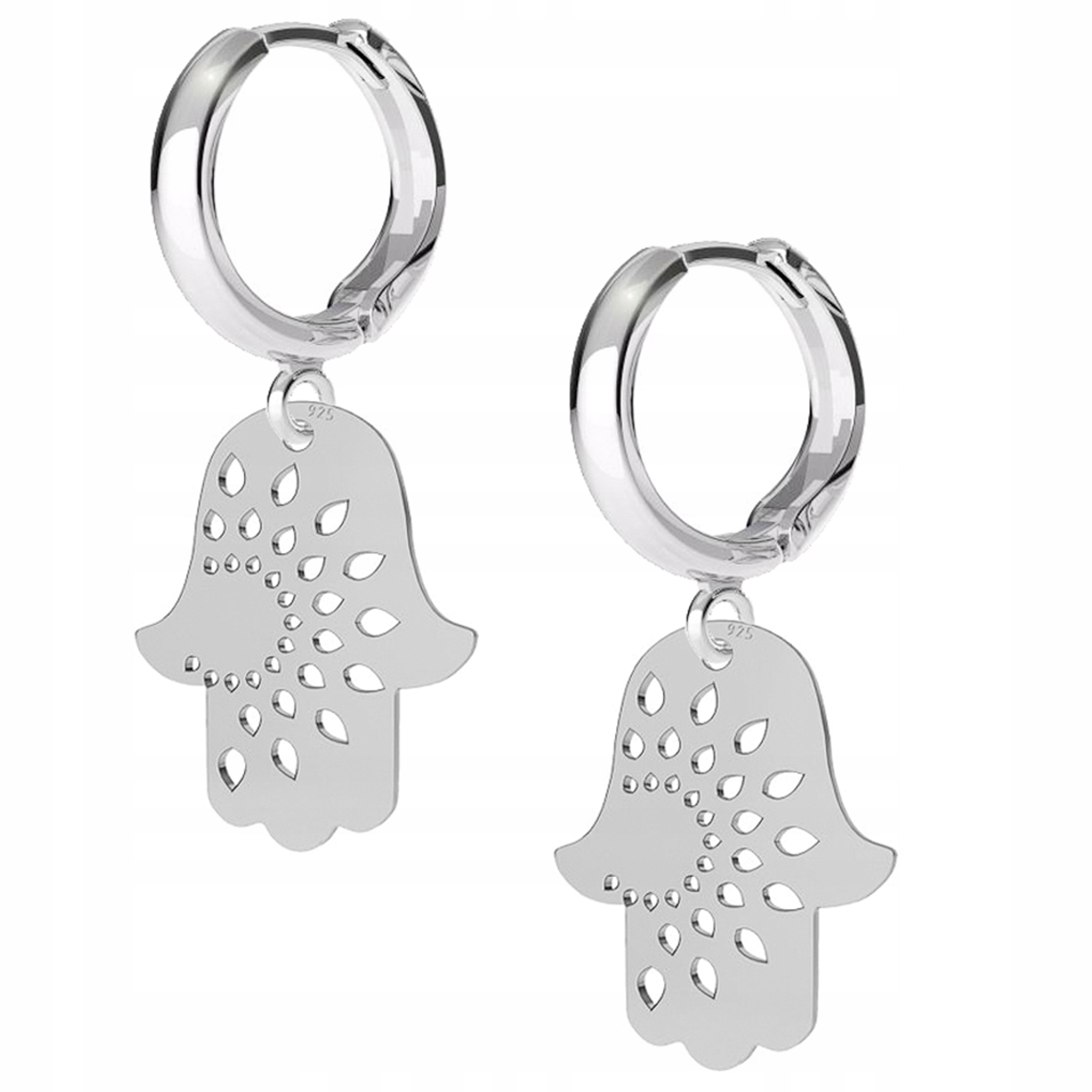 Stříbrné náušnice Ruka Prozřetelnosti 925