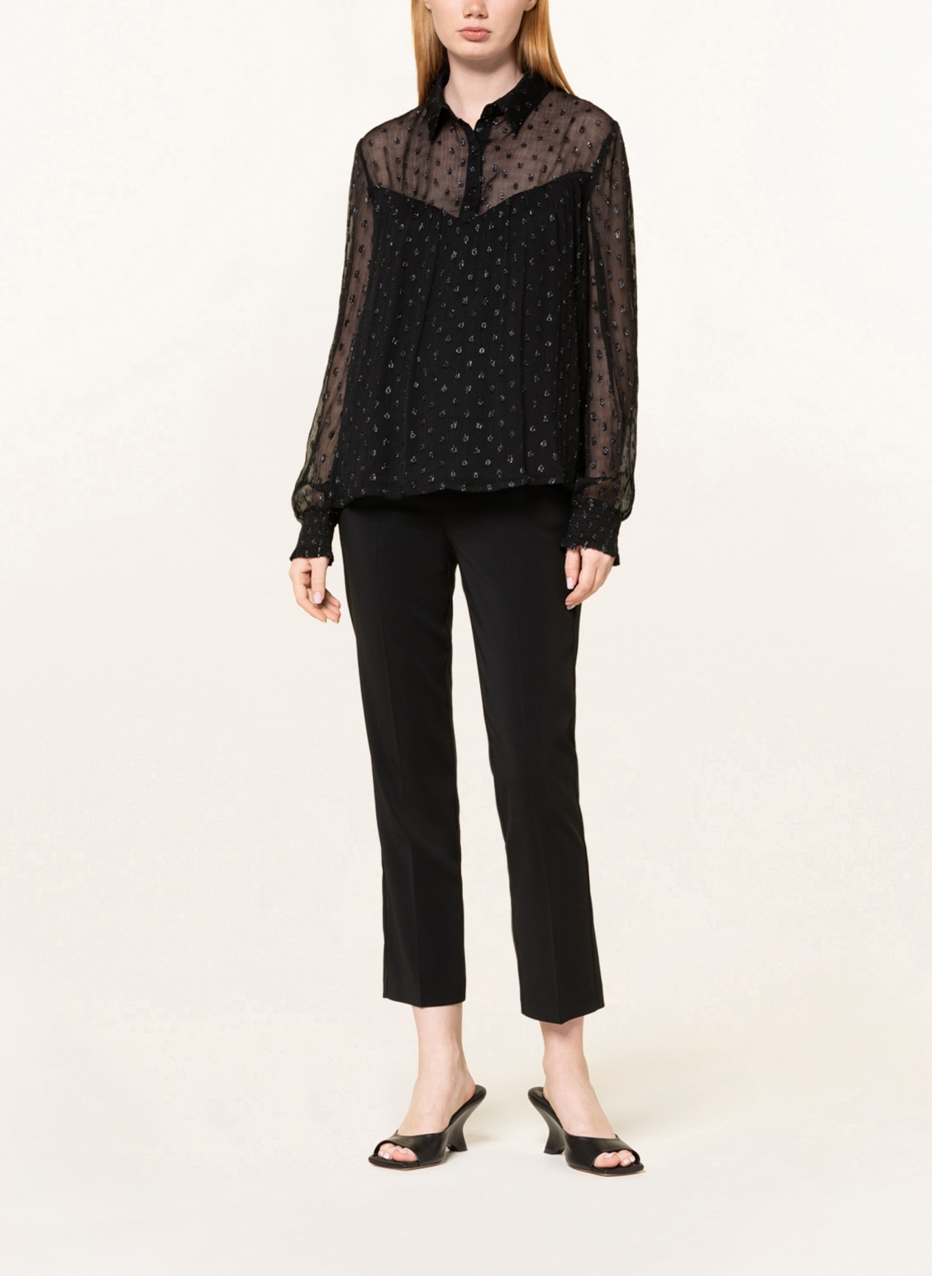 Košilová halenka s potiskem Marc Cain 40