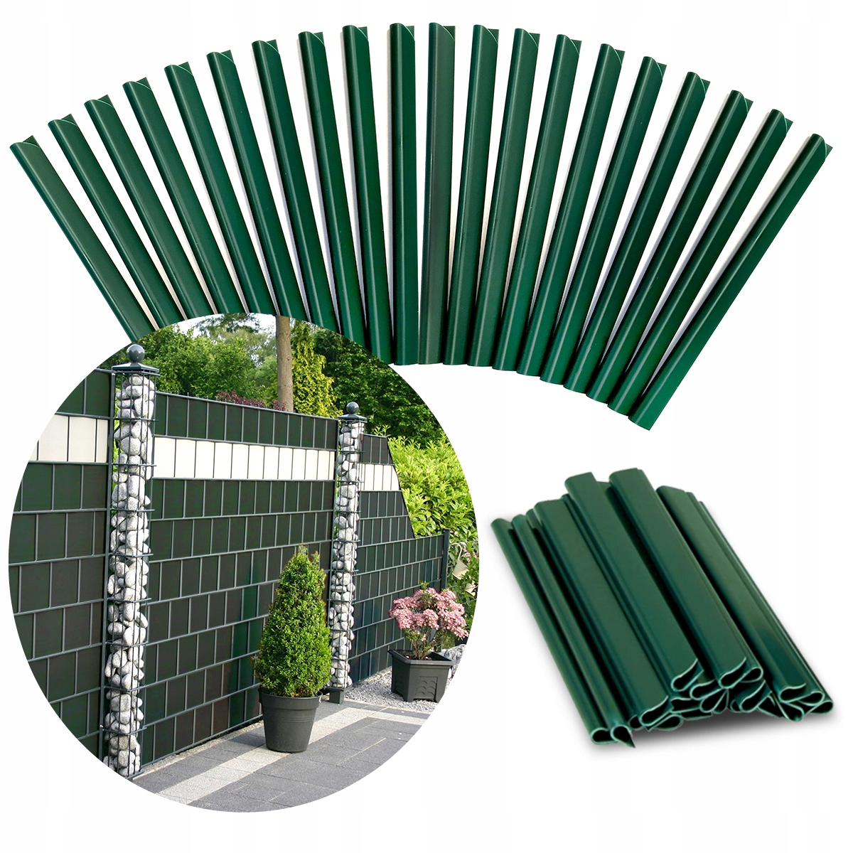 

Klipsy do taśmy ogrodzeniowej 19cm zielone 20szt