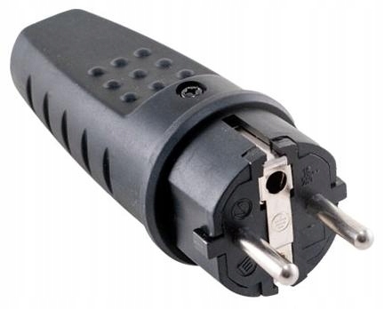 

Wtyczka gumowa prosta z uziemieniem OR-AE-1315