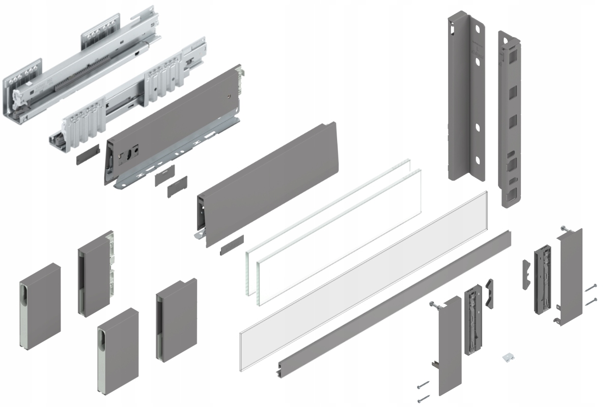 Blum Šuplík Merivobox 350 Vysoká E vnitřní šedá 40 kg