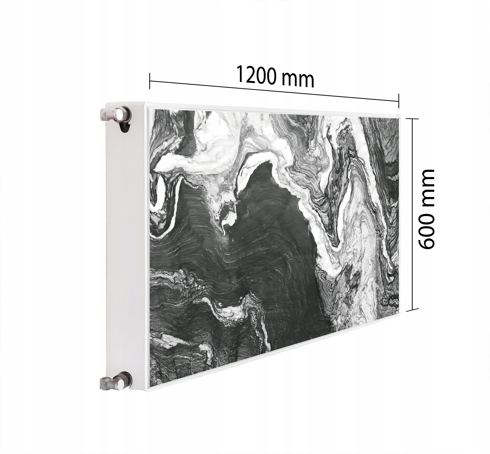 Maskovací Kryt Radiátoru 120x60 Mramorová Podložka Magnet