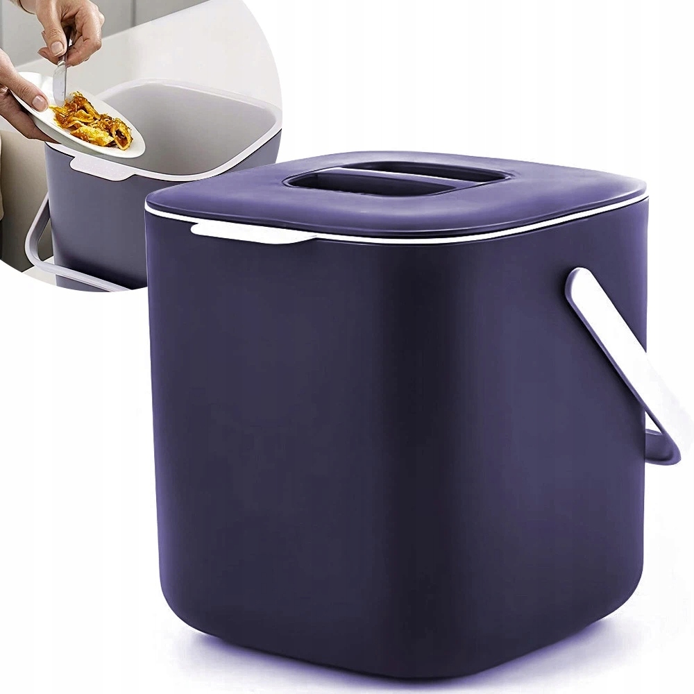 Levně Nádoba na kuchyňský odpad s filtrem a víkem 18,3 x 16,6 cm, 4 l na odpad