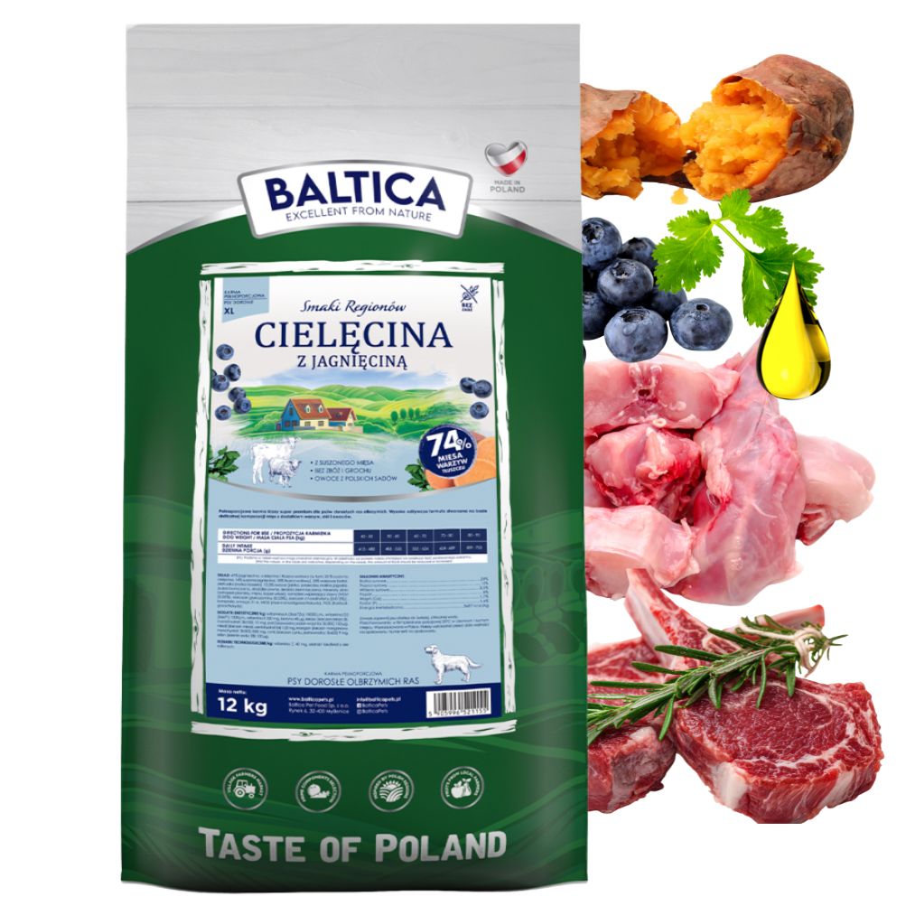 Baltica Smaki Regionów Cielęcina z jagnięciną XL 12kg