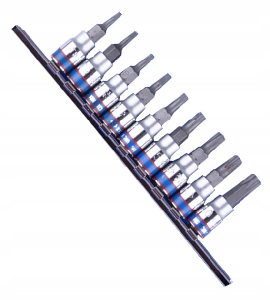 

Nasadki 1/4 bit Torx T8-T40 9szt King Tony 2109PR