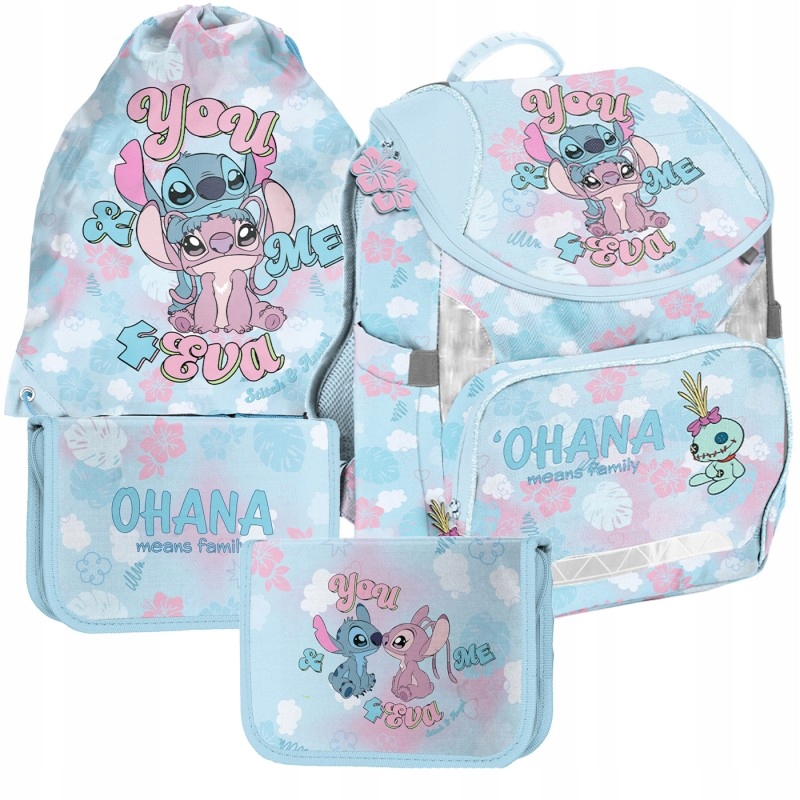 Zestaw szkolny Plecak premium tornister piórnik worek Lilo i Stitch Angel