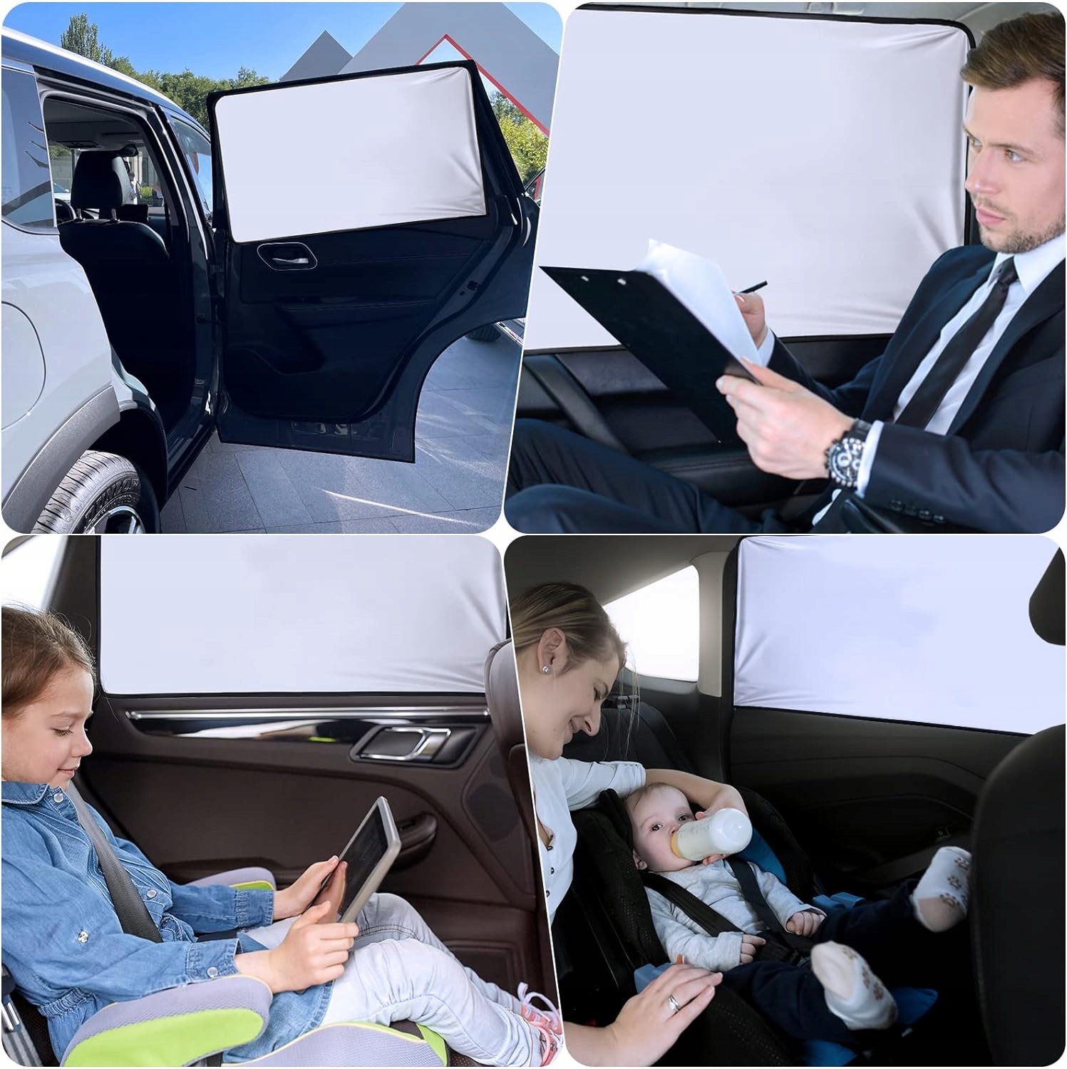 OSŁONA MATA MAGNETYCZNA PRZECIWSŁONECZNA DO SAMOCHODU NA TYLNE SZYBY ZESTAW Producent części Inny