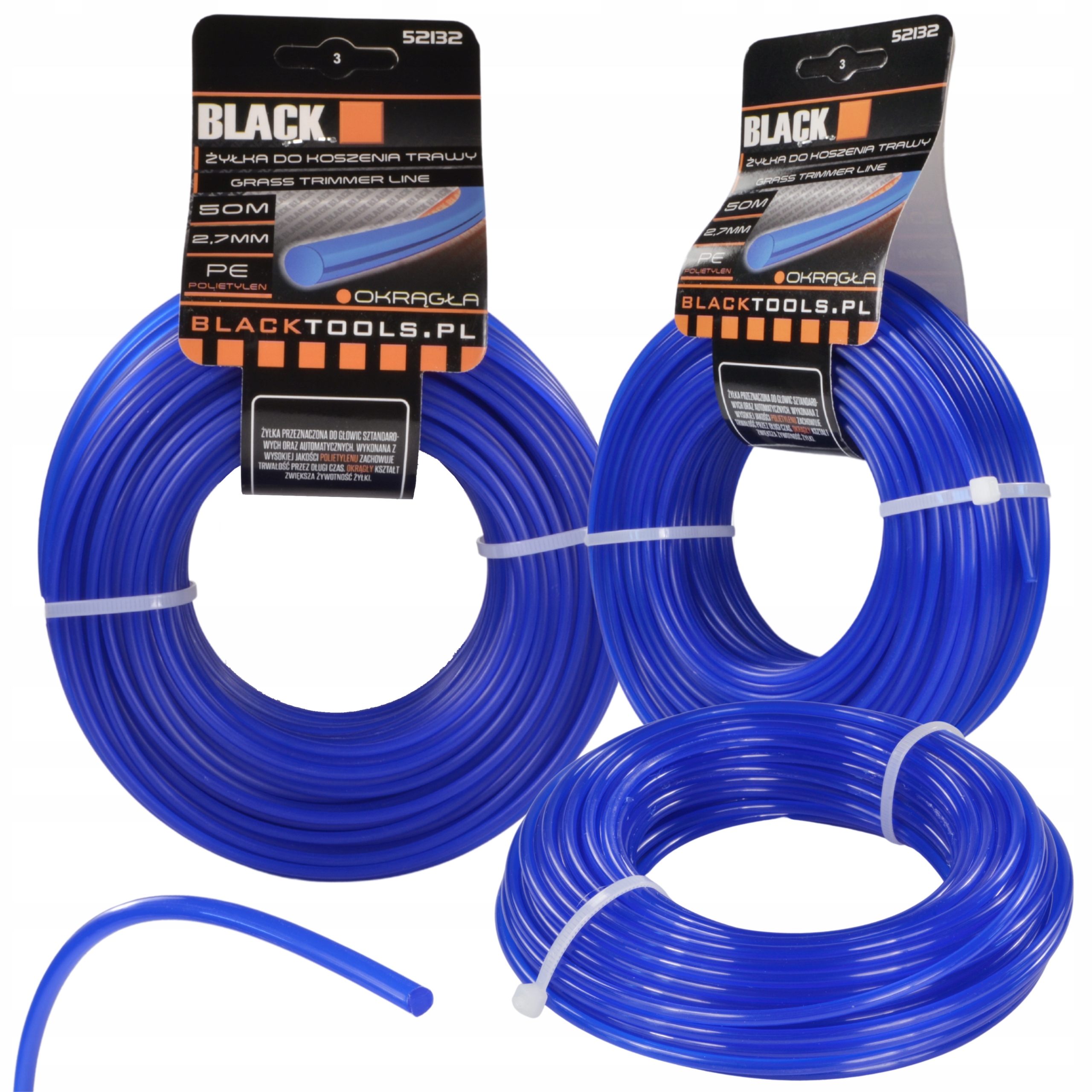 

Żyłka Tnąca Do Głowicy Okrągła 2,7MM 50M