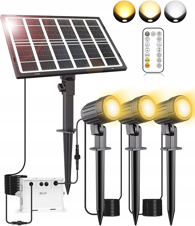 Solární zapichovací lampy černé 11 cm 3ks