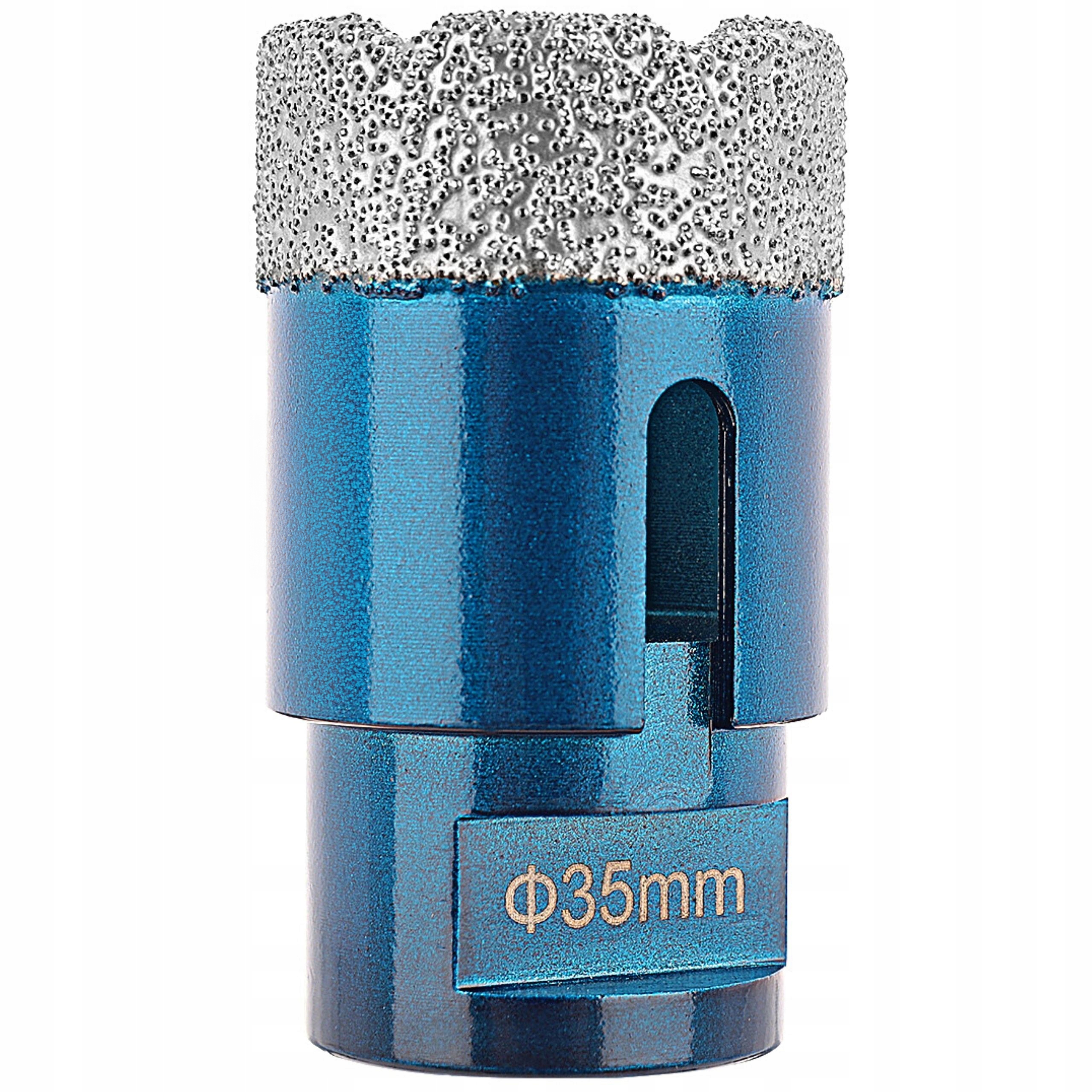 ZESTAW OTWORNIC DIAMENTOWYCH WIERTŁA DO GRESU PŁYTEK M14 6-68MM 11EL. Elementy zestawu adaptery