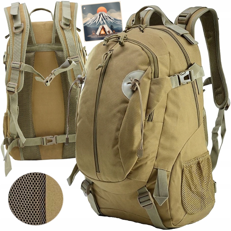 Assault Plecak Wojskowy Turystyczny Militarny Survival Taktyczny Coyote 35L