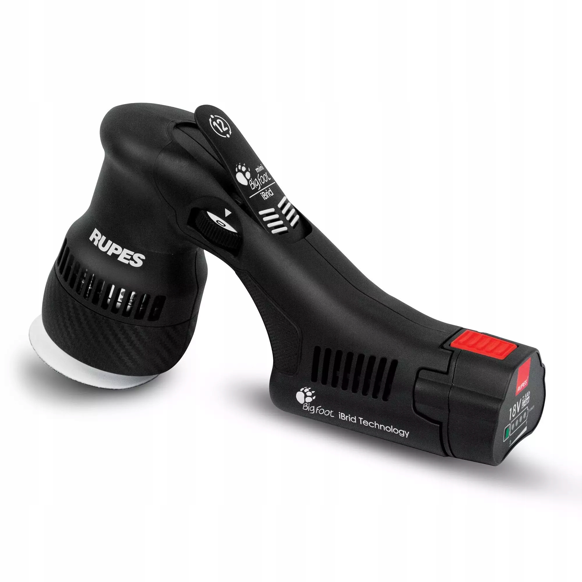 Rupes iBIRD Mini HLR75 akumulátorová leštička Orbit zdvih 12 mm 2xBat+nabíjačka