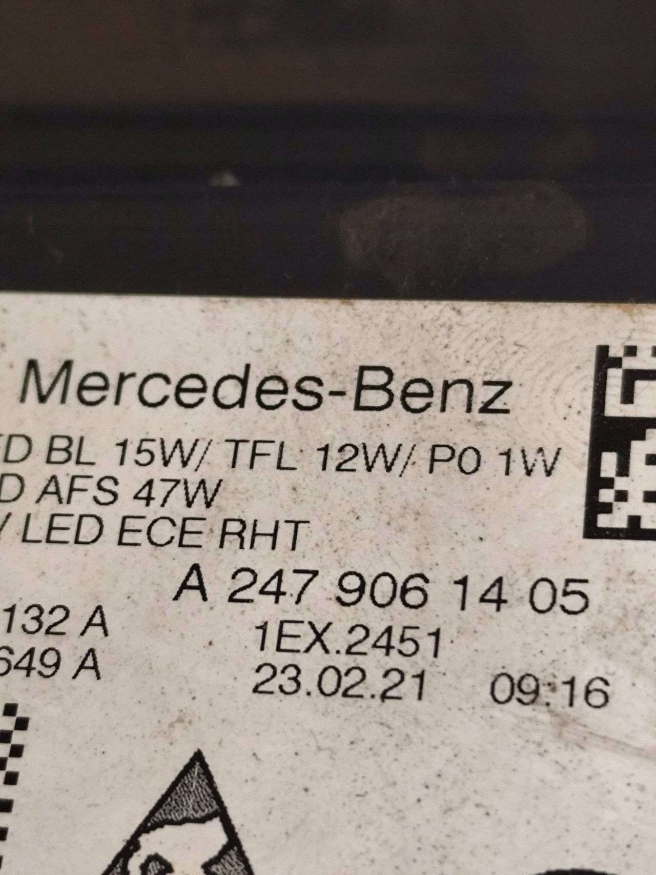 MERCEDES B-class W247 light front right FULL LED A2479061405 dismantling