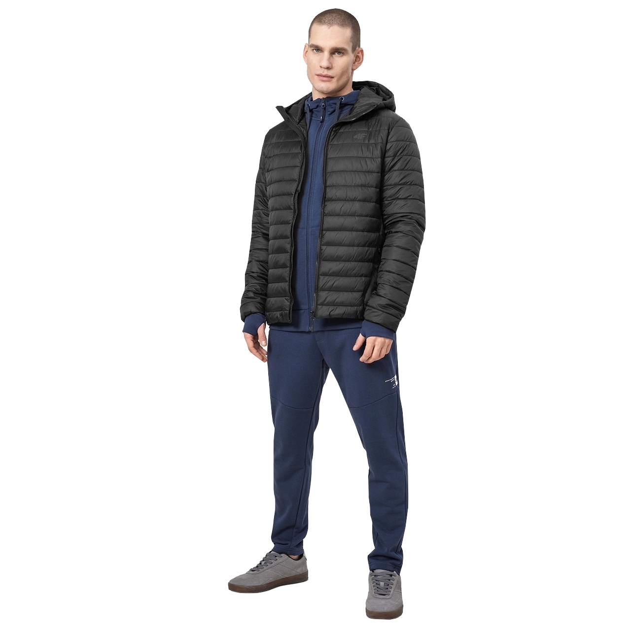 4F KURTKA MĘSKA PIKOWANA PUCHOWA PRZEJŚCIOWA r. XL Kolor czarny