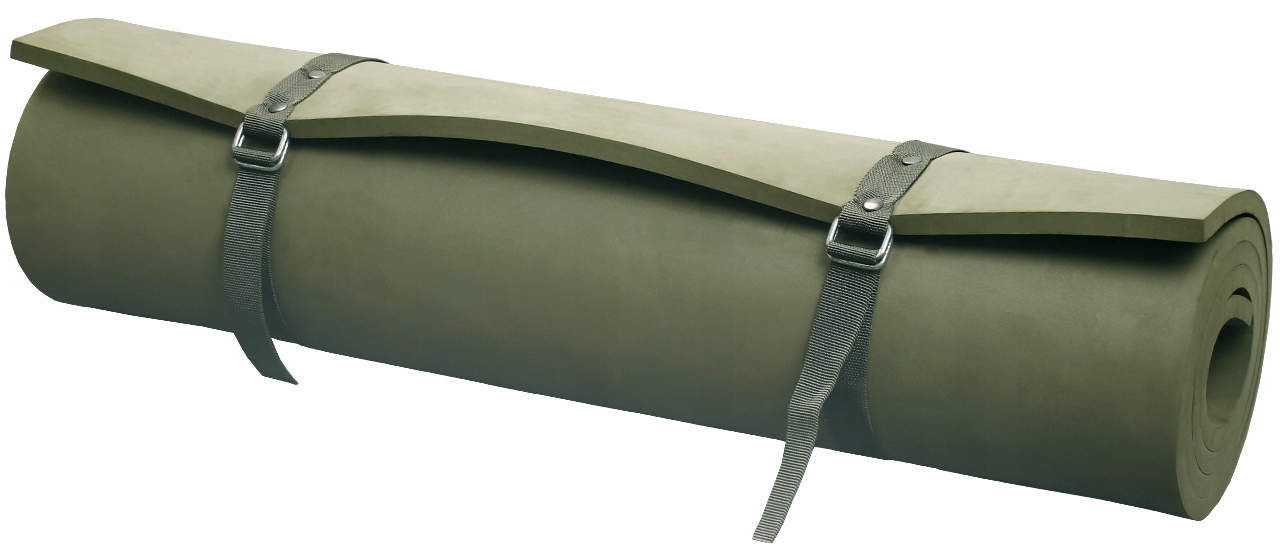 Mata Karimata Wojskowa 180x70x1cm Mfh Pianka Zwijana Z Pasami Lekka Olive