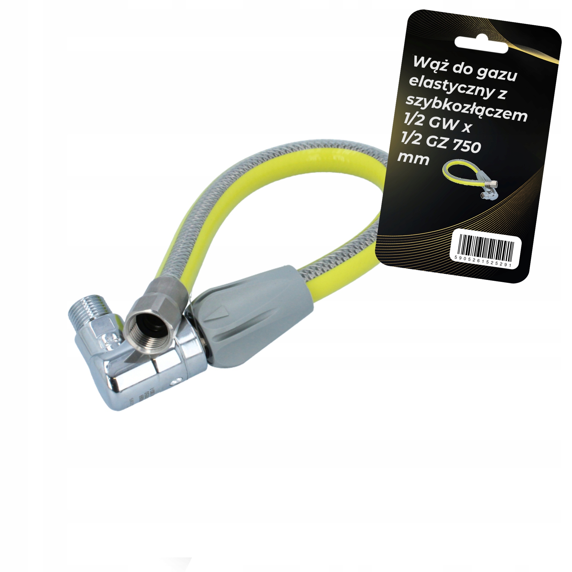 Pružná rychlospojka pro zemní plyn 75 cm Ch