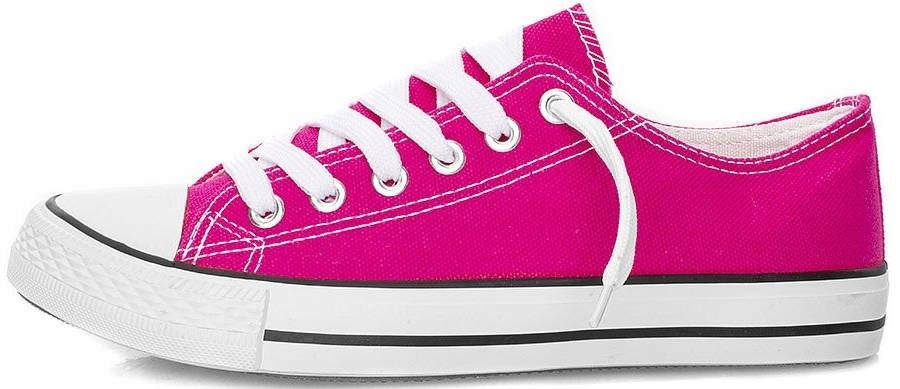 

Fuksja Różowe Klasyczne Trampki Tenisówki 36