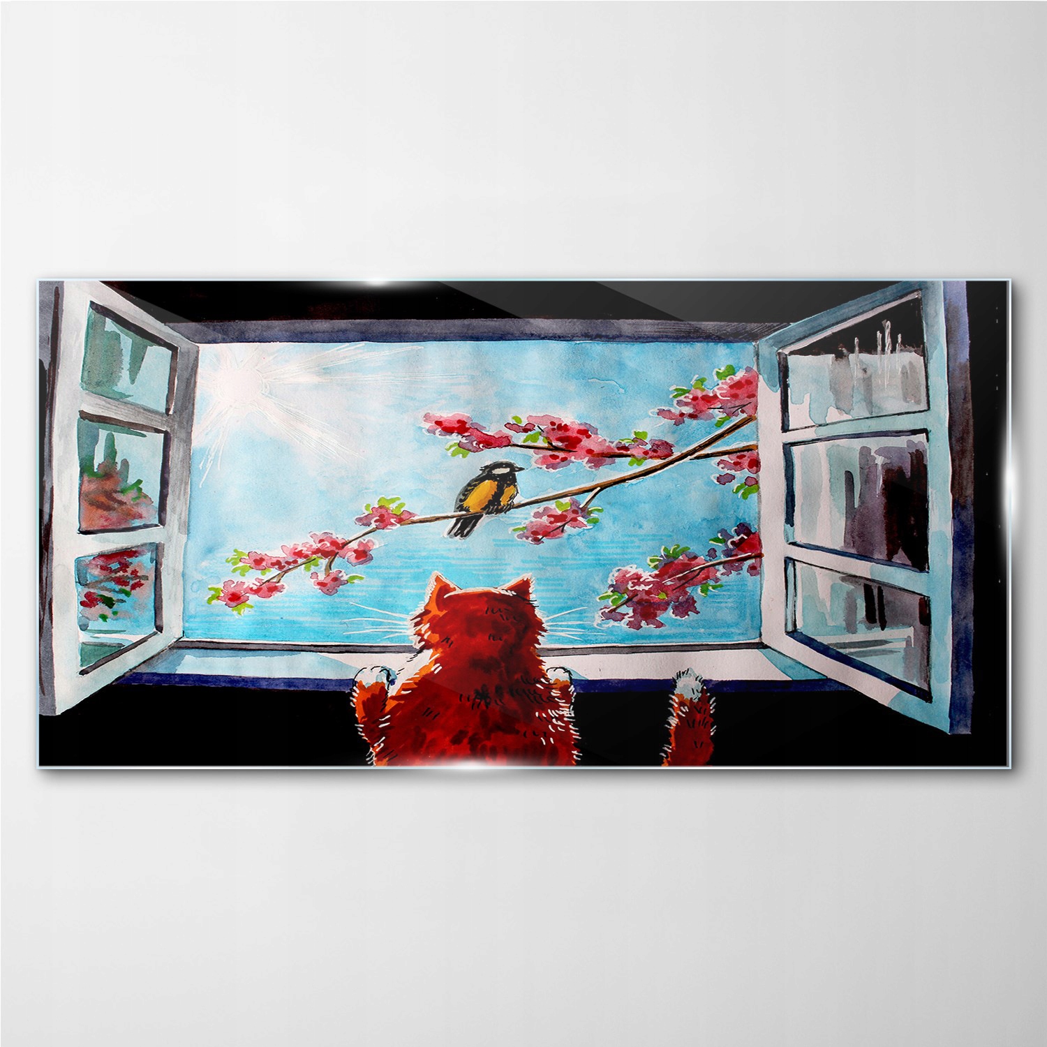 

Obraz szklany z nadrukiem Zwierzę ptak 140x70 cm