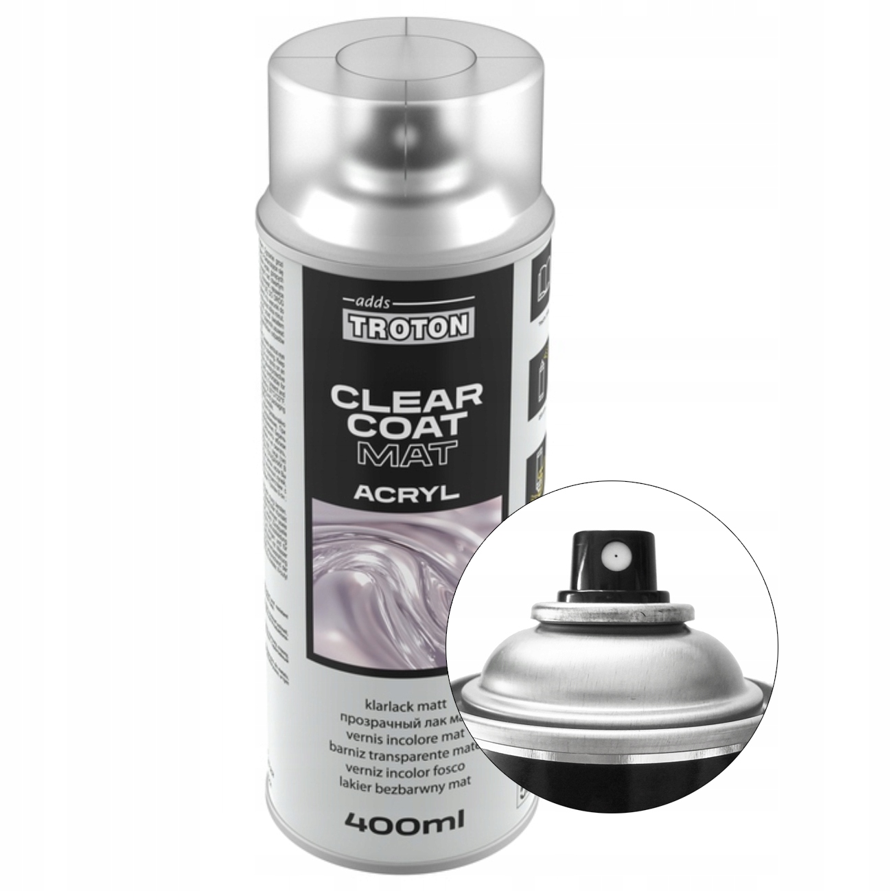 Troton spray akryl lakier Bezbarwny Mat 400 ml