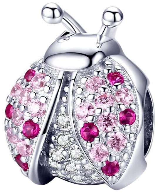 

Charms Srebrny Biedronka Koralik Beads Zawieszka
