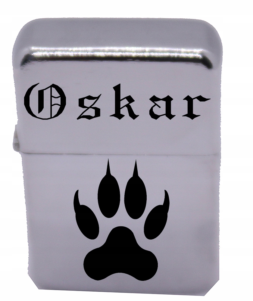 PREZENT ZAPALNICZKA ŁAPA WILKA MYŚLIWSKA GRAWER