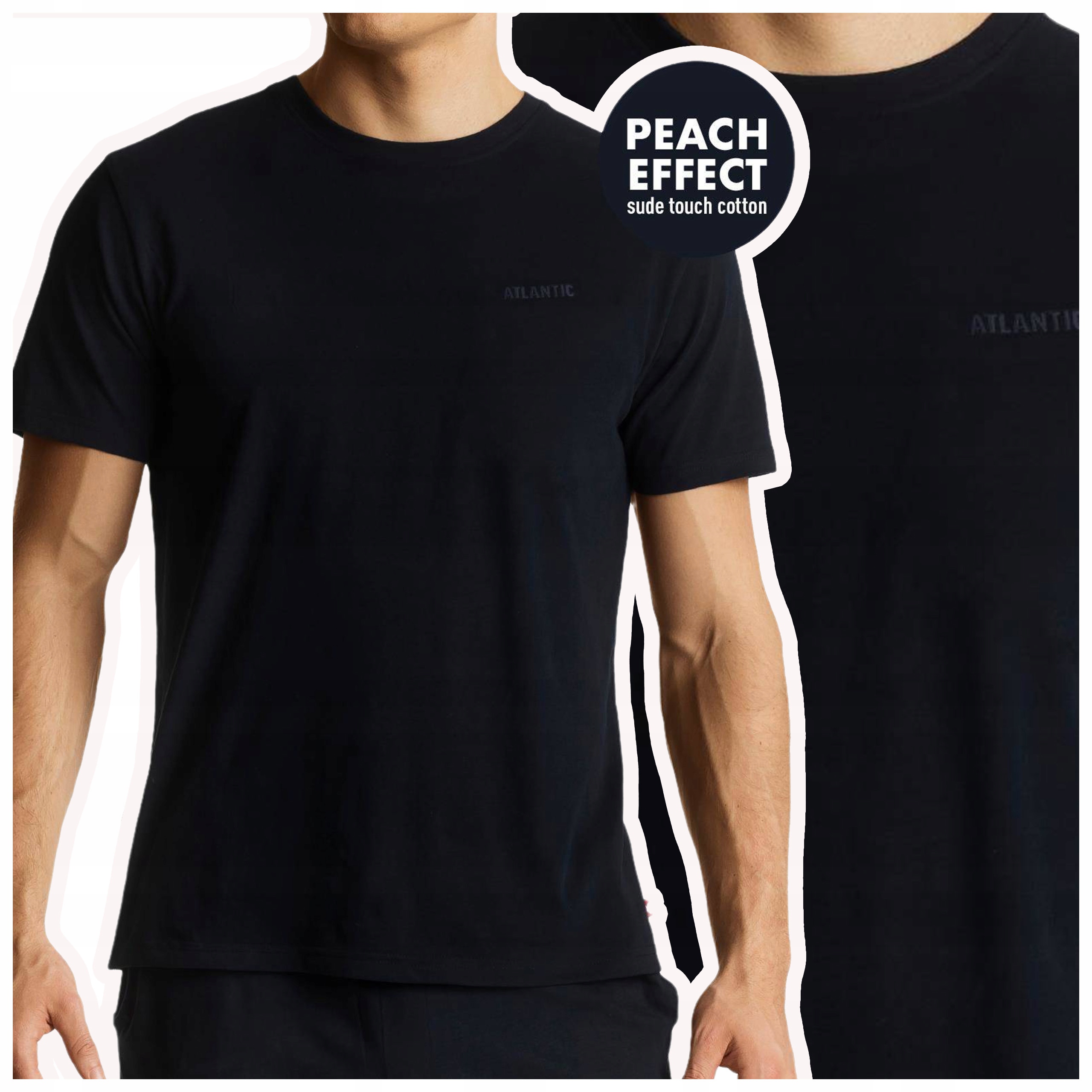 

Piżama męska bawełniana koszulka t-shirt Atlantic