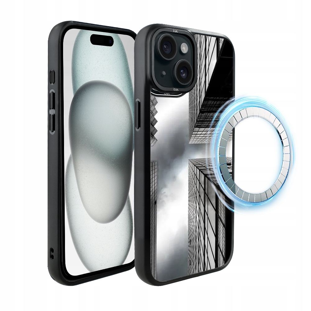 Pouzdro pro iPhone 15 Plus Ibizu DropGuard Matt s MagSafe, mrakodrapy