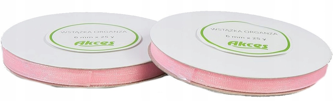 

Tasiemka Wstążka Organza Szyfonowa 6MM Różowa