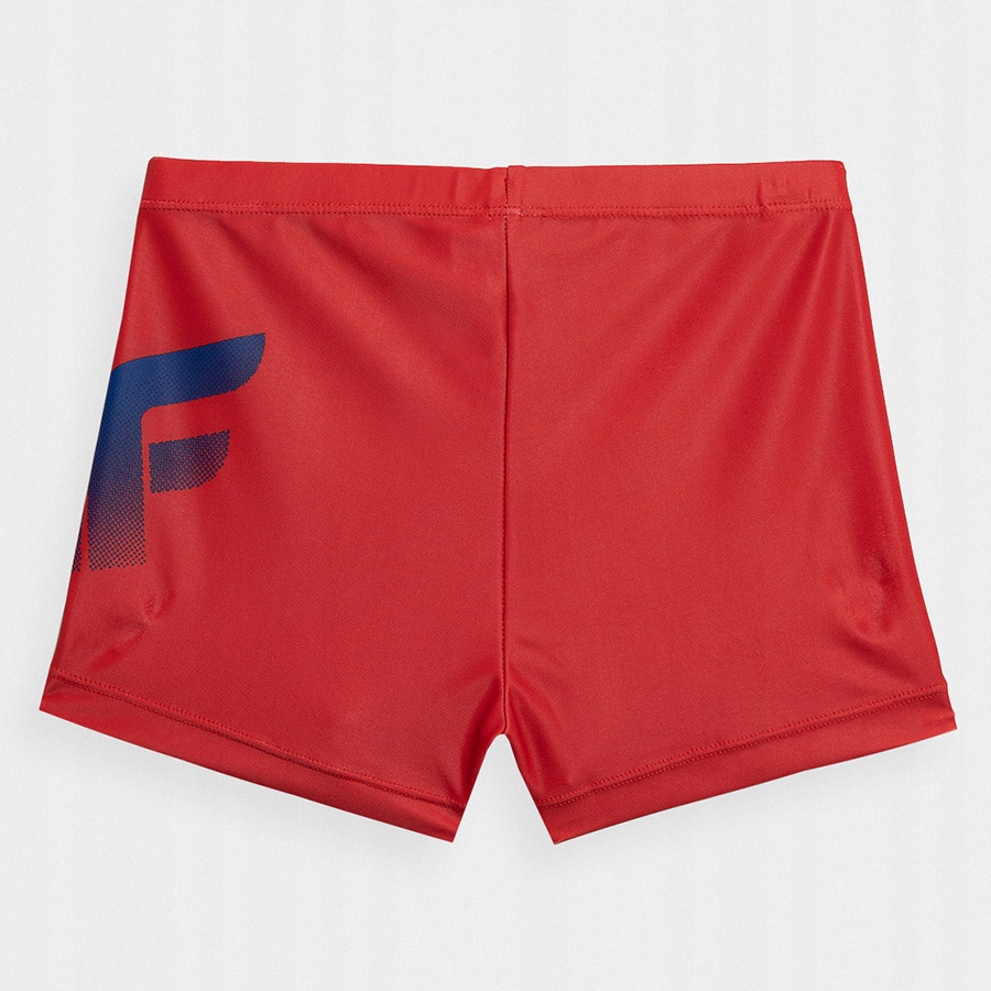 KĄPIELÓWKI CHŁOPIĘCE 4F BASEN LATO PLAŻE 146/152 Wzór dominujący logo