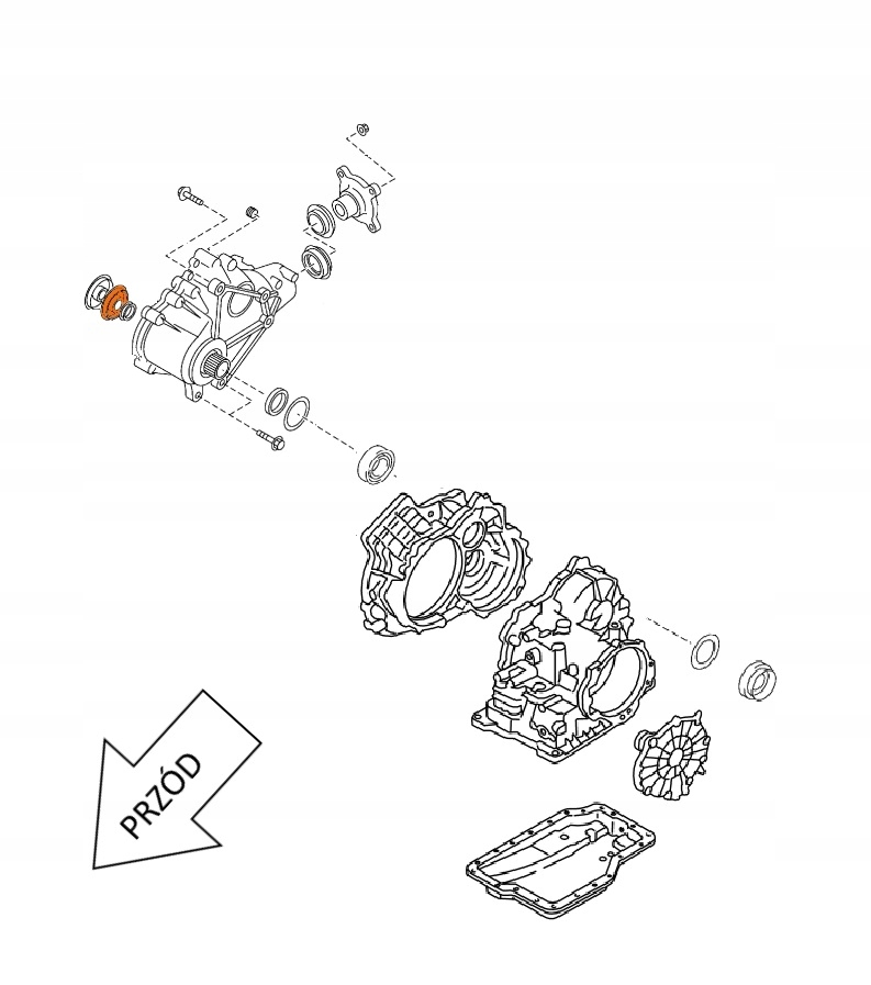 USZCZELNIACZ SIMMERING POLOSI PRAWY MAZDA CX 9 Part manufacturer Mazda OE