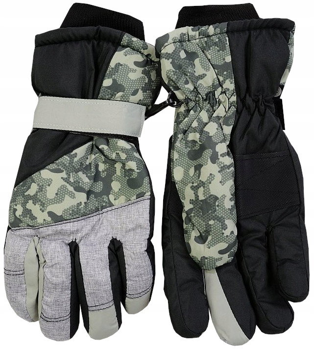 YO RĘKAWICE ZIMOWE ŚNIEG NARTY 18cm 140-152 C42i