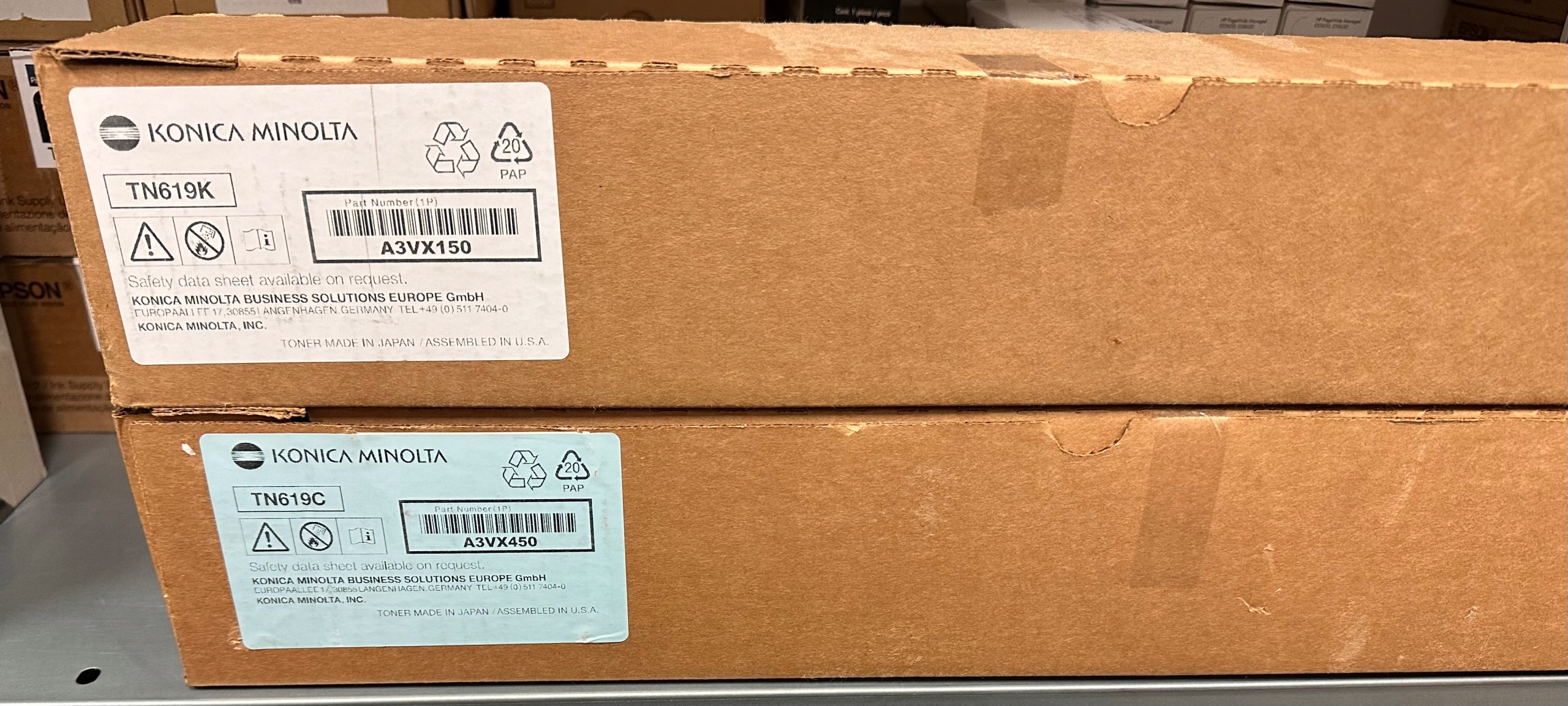 Toner Konica Minolta Tn 619 Cyan A3VX450 Originál pre Bizhub Press C1060