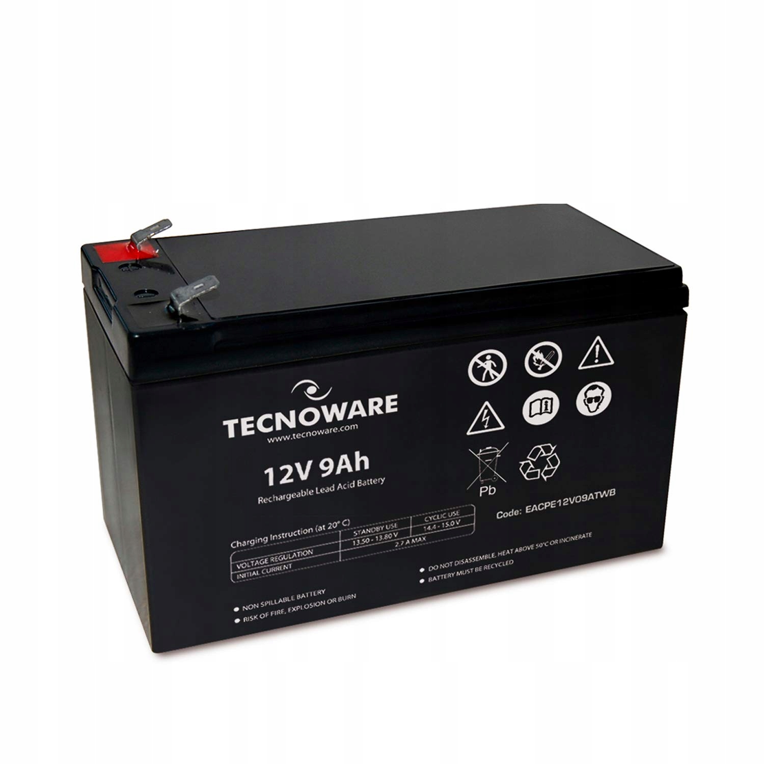 Tecnoware Hermetyczna bateria ołowiowa 12V 9Ah
