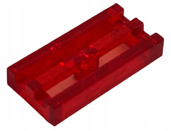 

Lego 6250158 2412b 1x2 Płytka Tile Grill Trans-Red