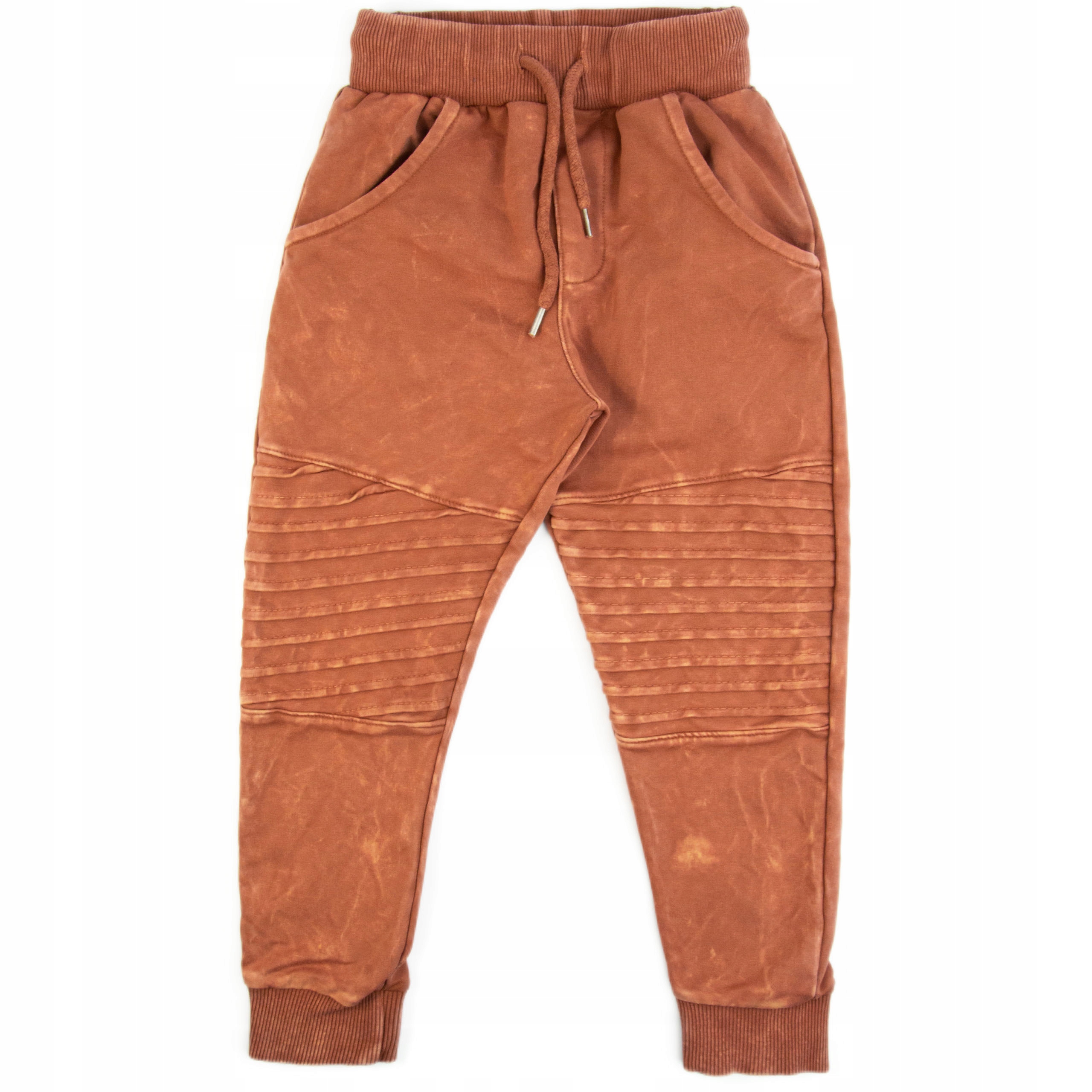 JOGGERY DEKATYZOWANE spodnie dresowe chłopiec 134