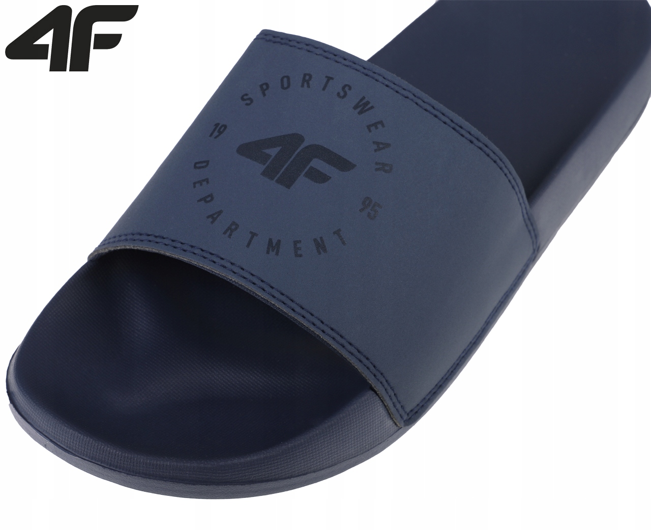 KLAPKI MĘSKIE BASENOWE 4F M046A SPORTOWE PO DOMU PLAŻA SPORT PIANKA EVA 44 Kolor niebieski