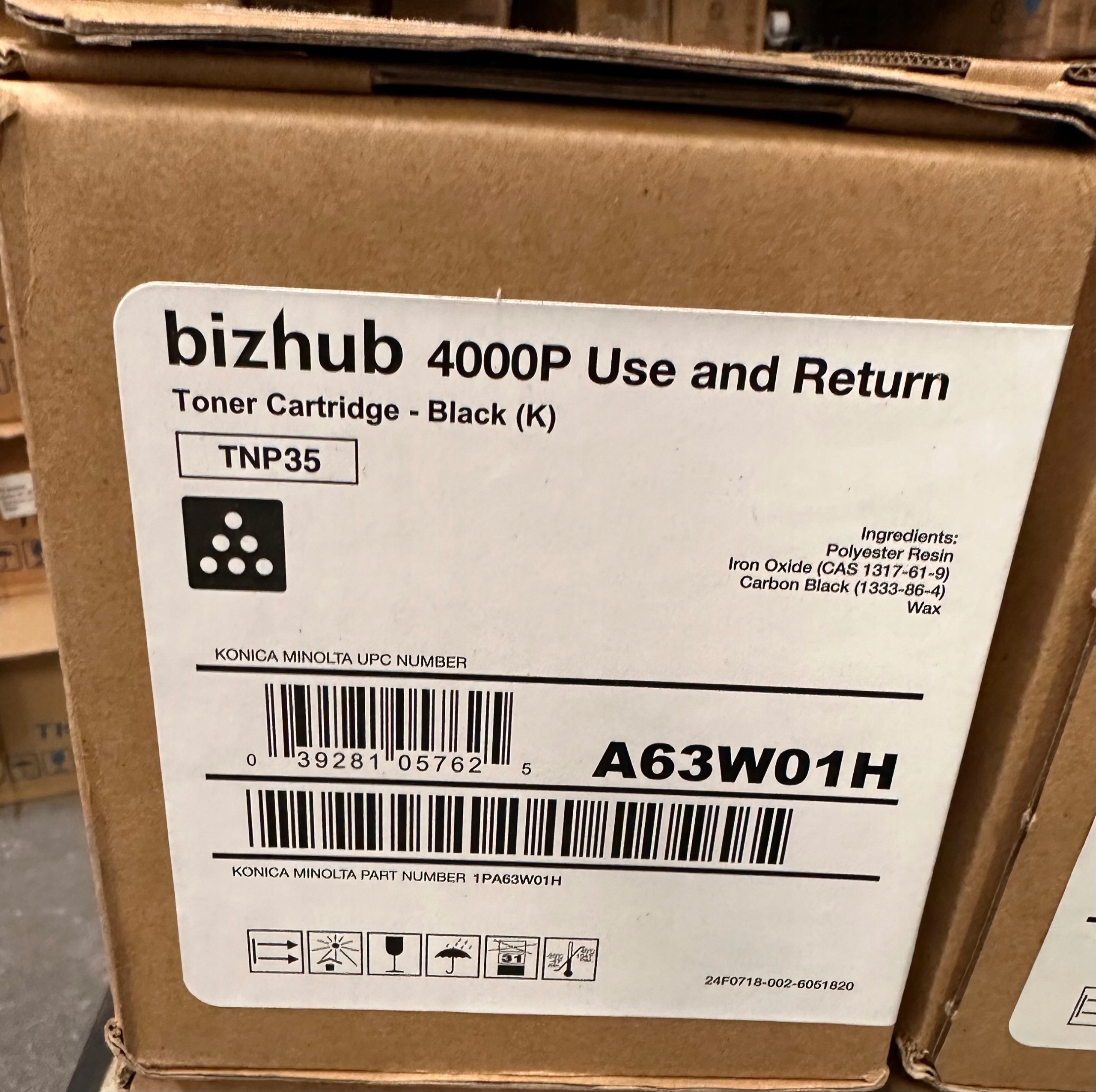 Toner Konica Minolta TNP-35/TNP-38 Originál A63W01H/A63W01W pre Bizhub 4000P