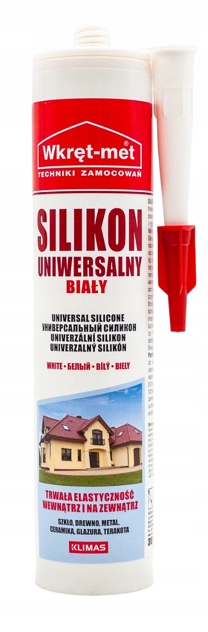 

Silikon uniwersalny biały 310ml Wkręt-met