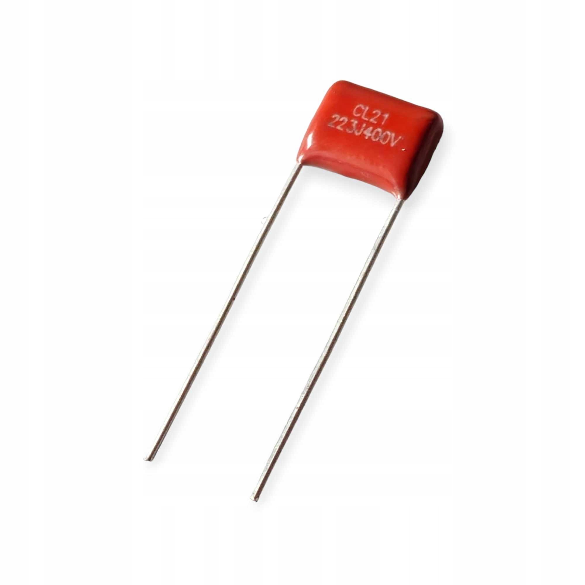 Kondensator 22nF 400VDC 7,5mm ±10% x10szt