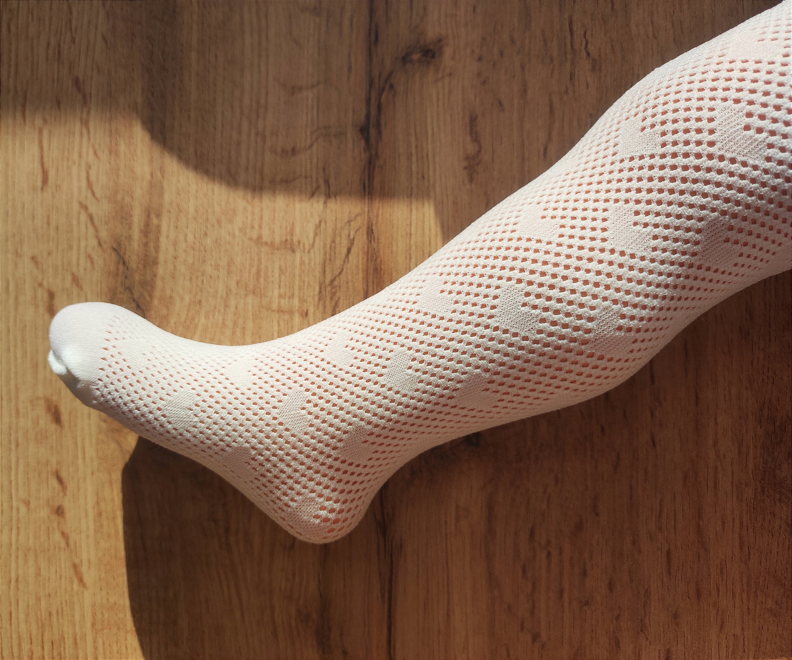 KELLO- Rajstopki ECRU ażurowe 80/86 na chrzest