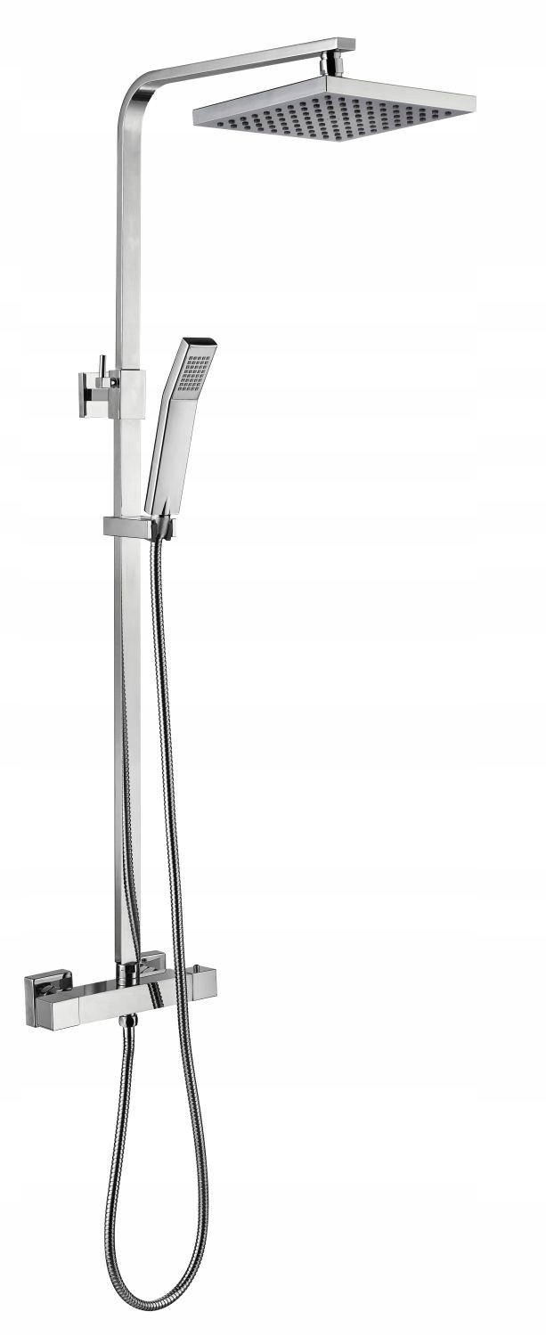 Aqbau Albinos term Premium sprchový set baterie zámek dešťová sprcha