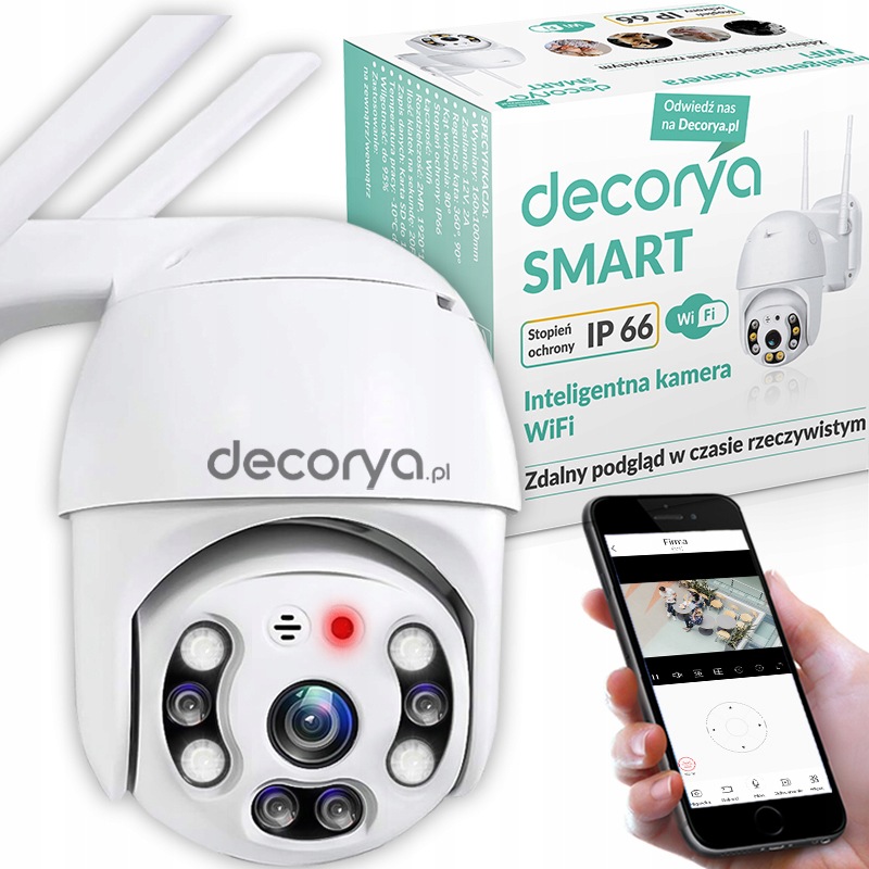 Wifi Kamera Zoom Dedorya Venkovní Full Hd IP66 Detekce Pohybu Aplikace