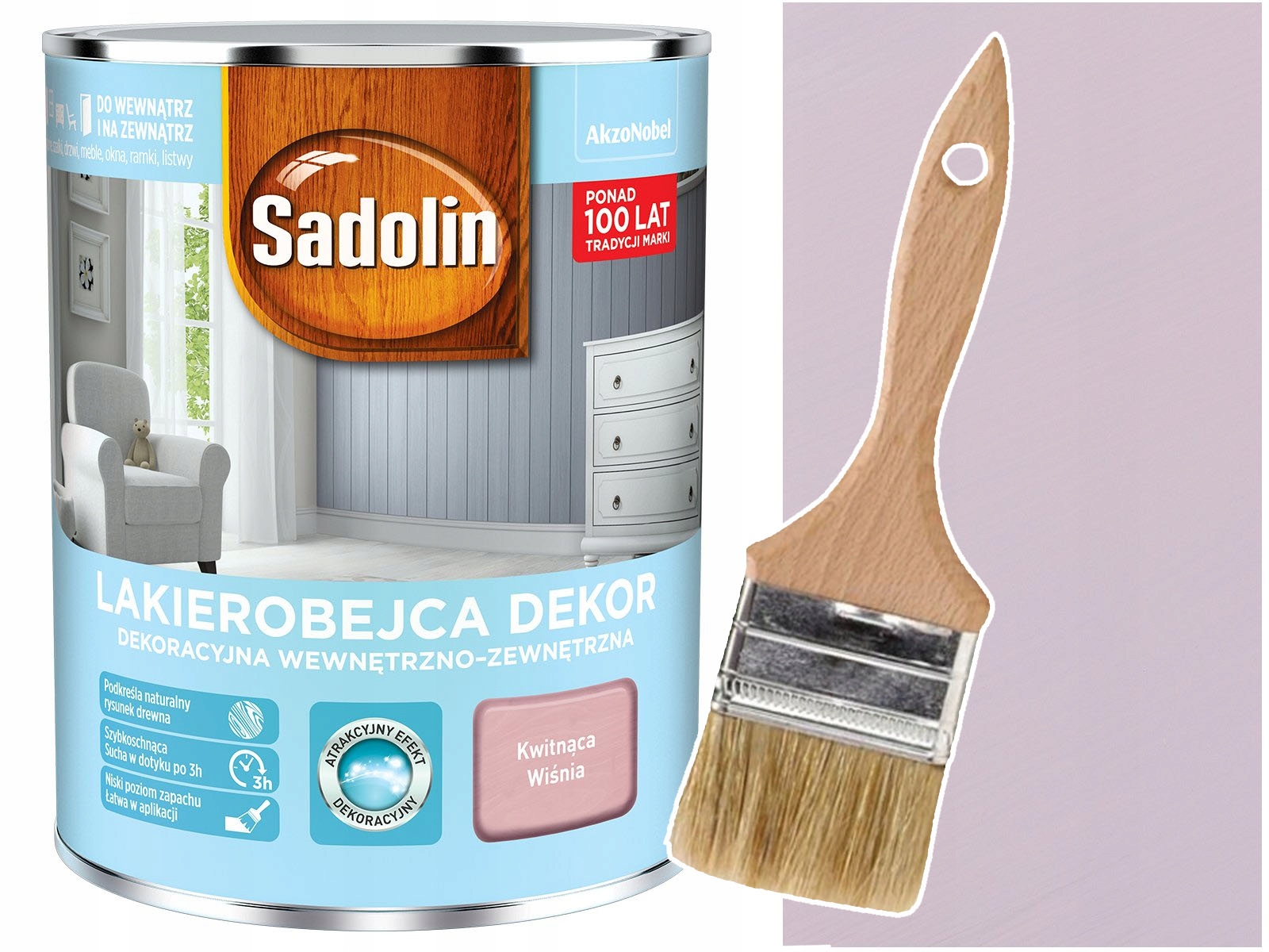 Sadolin Lakierobejca DEKOR Kwitnąca Wiśnia 1L