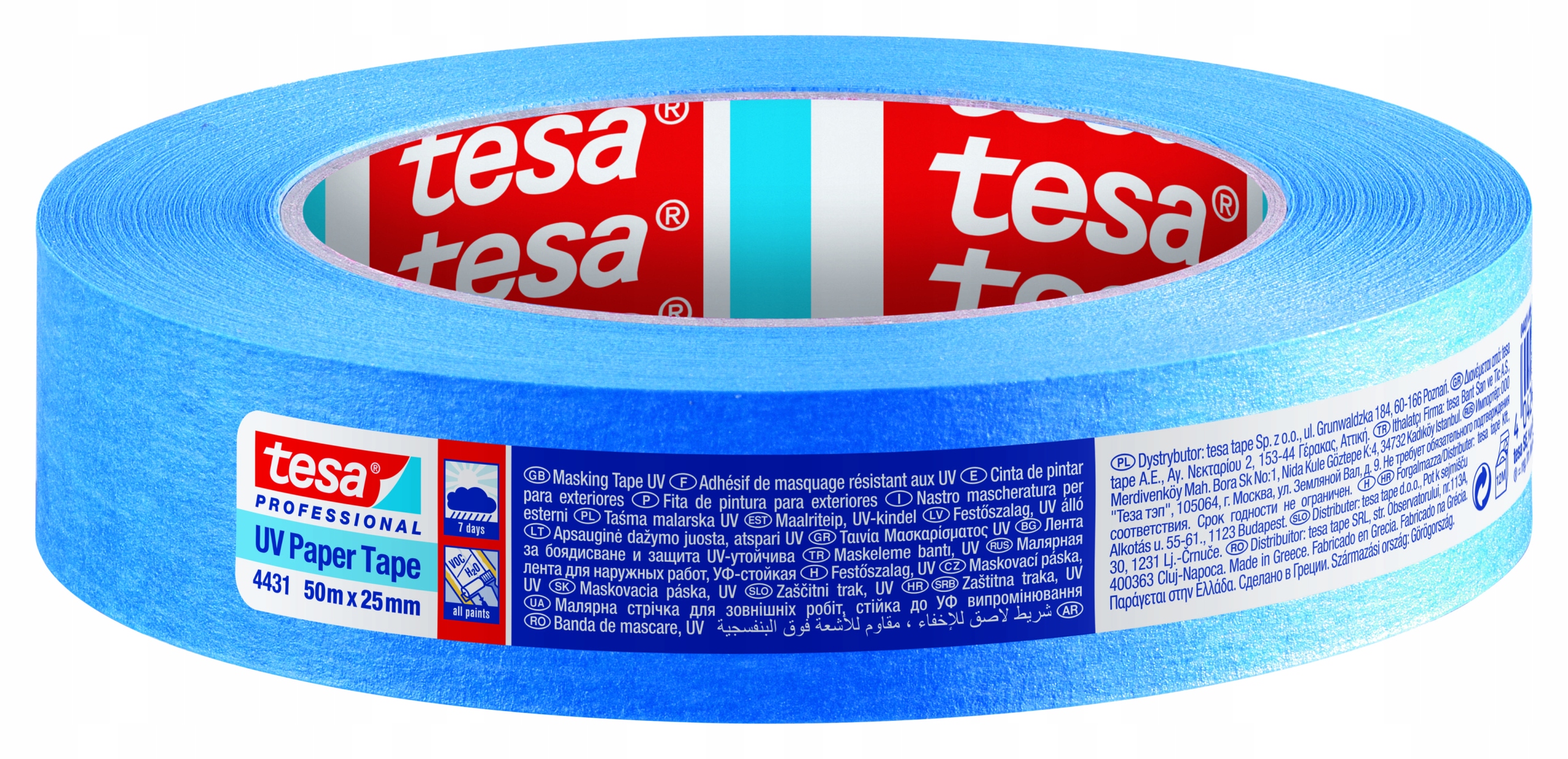 

Taśma maskująca malarska tesa na zewnątrz 50mx25mm