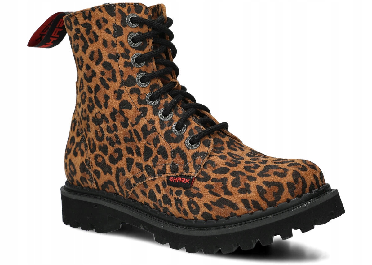 Shark Nagaba 8H Rudý Leopard -polské, Ultra Lehké, Kožené Kanady Dámské