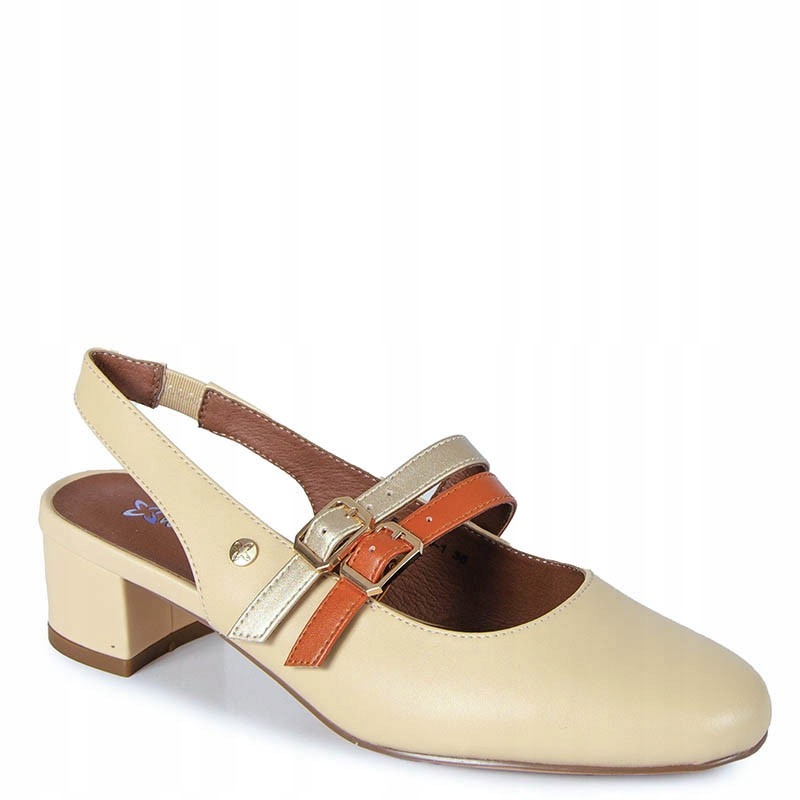 Maciejka K7475-04/00-1 Béžové Kožené Lodičky 41