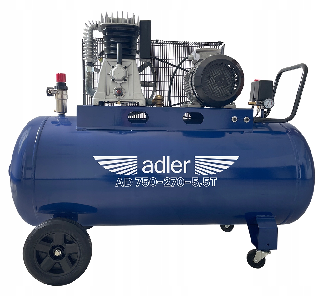 Dvojpiestový kompresorový kompresor Adler 270 l 750 l/min 10 bar AD750-270-5,5T